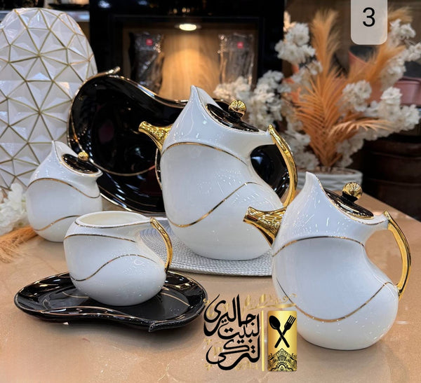 طقم شاي وجاتوه 24 قطعه جزع شجره