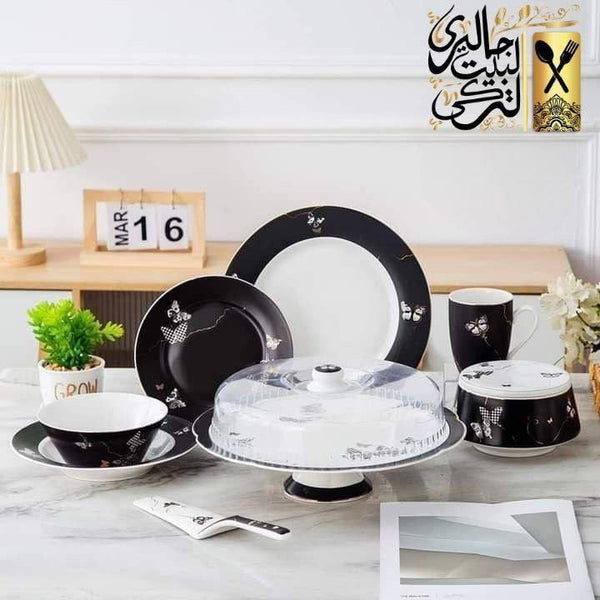 طقم عشاء 35 قطعه Butterfly Design